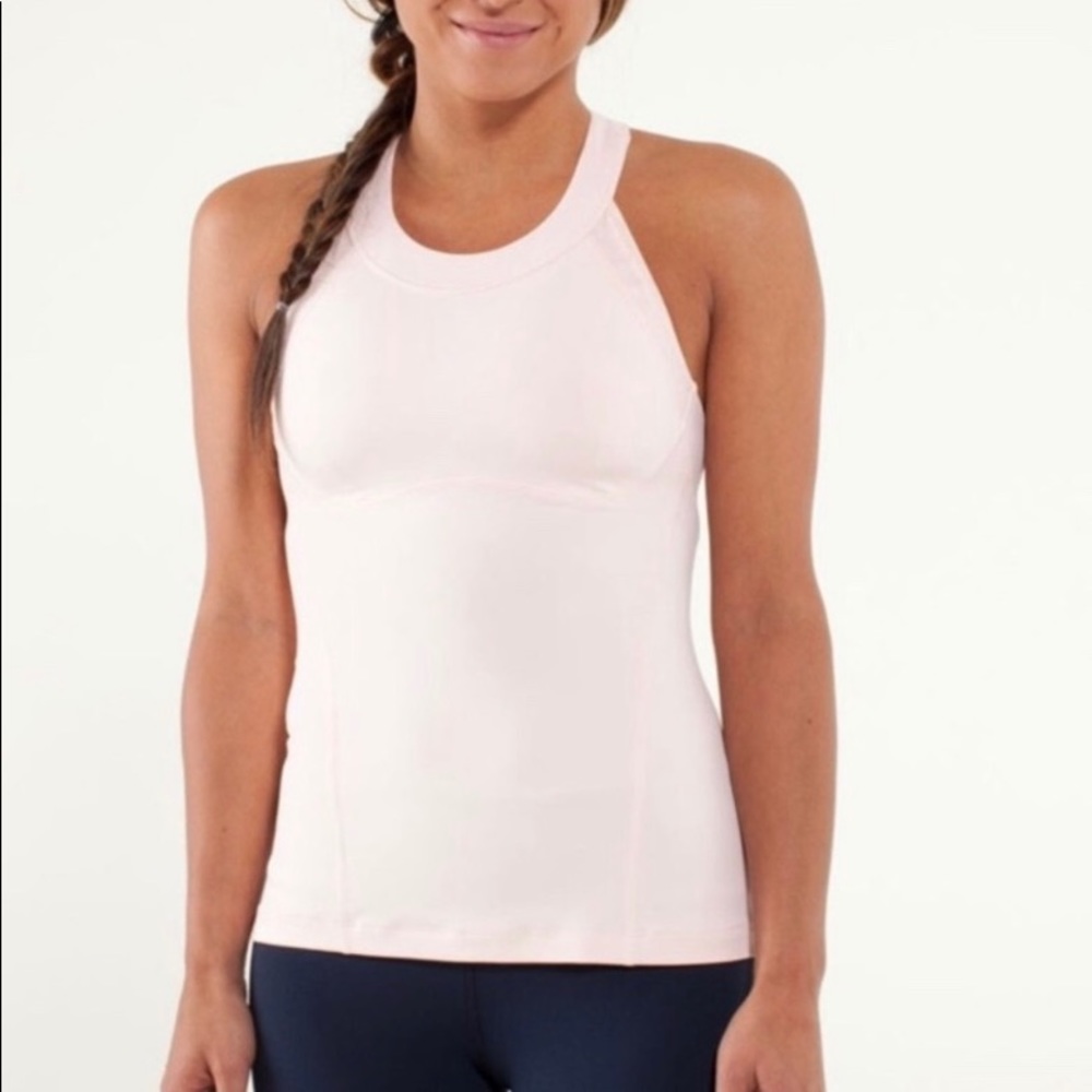 Lululemon pink parfait make it count tank